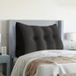 Wedge Headboard Pillow Dorm Room Reading Pillow Back Support for Sitting Up in Bed Bolster Lumbar Cushion Body Positioning Bedrest Corduroy (Black, Twin (39 * 8 * 20in))