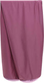 Case Only - Body Pillow Cover Stylish Silky Super Soft - 85% Spandex/ 15% Nylon, Beauty - Anti Wrinkle, Anti Aging Prevention - Breathable Pillowcase - Gentle on Hair Size 48 X 8, Burgundy - Merlot