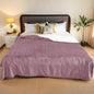 Electric Heated Blanket King Size - 90"x100", Soft Flannel Heating Blanket, 10 Heating Levels, 1-12 H Auto Shut Off, Breathable Warm and Washable for Bed, Purple