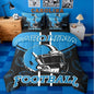 Feelyou Football Comforter Set with Sheets 7 Piece King Size Ball Games Bed in a Bag Kids Boys Girls Rugby Bedding Set City of Footballs Bedroom Decor Rugby Sports