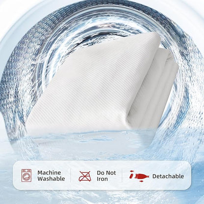 Bwarm Waterproof Heated Mattress Pad, ETL Certified Bed Warmer with Memory Function 9 Heat Settings, 1-12 Hours Auto Off Deep Pocket, Machine Washable, White King