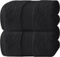 White Classic Luxury Soft Black Bath Sheet Towels - 650 GSM Cotton Luxury Bath Towels Extra Large 35x70 | Highly Absorbent and Quick Dry | Hotel Collection Extra Large Bath Towels Oversized, 2 Pack