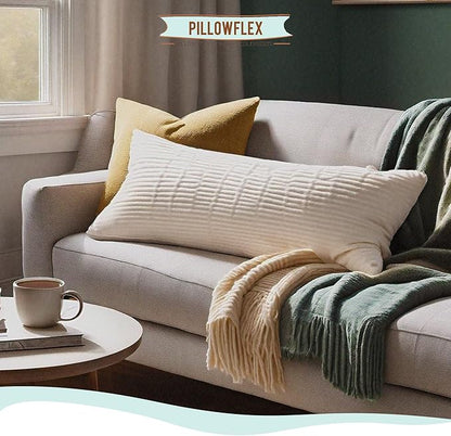 Pillowflex Synthetic Down Pillow Insert - 21x37 Down Alternative Pillow, Ultra Soft Oversized King Bed Sleeping Pillow, Large Rectangle Sham - 1 Decorative Pillow Form
