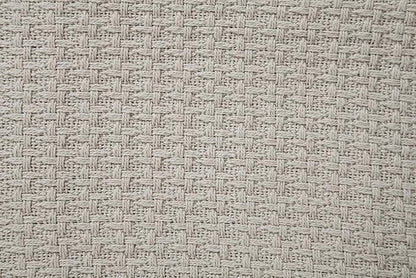 HILLFAIR 100% Combed Cotton Blanket– King Bed Blanket– Soft Warm Multipurpose Throws for Luxury Home Decor–90 x 108 inch King Size Cotton Blankets for Beds- Bed Blankets for All Season- Sand Grey