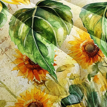 Yellow Sunflowers Comforter 3Pcs Full Butterfly Rustic Floral Pattern Bedding Set for Kid Teen Girl Boy Adult Room Decor Paris Eiffel Tower Postmark Quilt with 1 Comforter and 2 Pillowcases