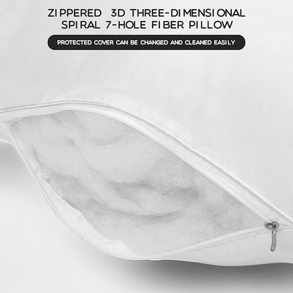 Macarrie 36 Pcs Queen Size Pillows for Sleeping Standard Size Inserts Hotel Bed Pillows Bulk for Stomach Back and Side Sleepers Machine Washable (30 x 20 Inches)