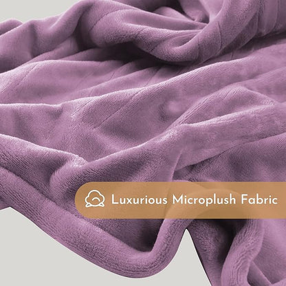Electric Heated Blanket 84"x90" Queen Size Microplush Cover Blanket, 5 Heat Settings & 10 Hours Auto Off, Cozy & Warm for All Night, Machine Washable,Cameo Brown