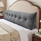 Headboard Wedge Pillow, Large Triangular Reading Pillow for Bed, Backrest Support Bolster for Sitting Up, Long Bed Rest Pillow with Removable Cover