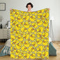 Cartoon Funny Duck Blanket Flannel Fleece Throw Blanket Durable Couch Blankets Home Decor for Bed and Sofa Super Soft Warm Blankets for All Season 80x60 inch