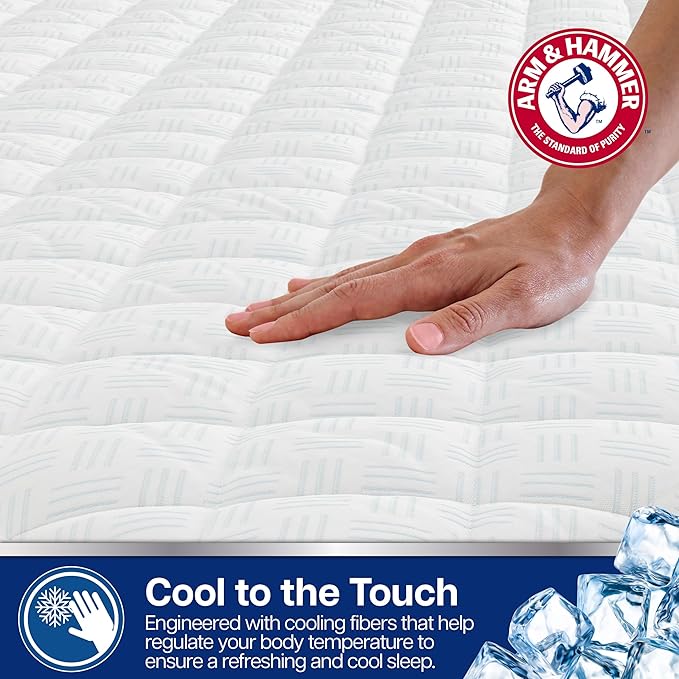 Arm & Hammer Cooling Comfort Mattress Pad, Waterproof, Full