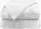 Comfort Lab Reversible Flannel Sherpa Throw Blanket - Elegant Fluffy Throw Blankets for Couch and Home Decor - Anti Pilling Non Shedding Cozy & Warm Fleece Throws - Throw (50" x 60") - White