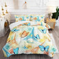 Paris Eiffel Tower Themed Bedding Butterfly Comforter 3Pcs Full Tie Dye Rose Colorful Pattern Bedding Set for Teen Girl Boy Bed Decor Romantic Building Quilt with 1 Comforter and 2 Pillowcases