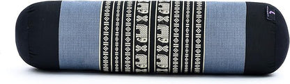 Leewadee Small Yoga Bolster – Shape-Retaining Cervical Neck Roll, Tube Pillow for Comfortable Reading, Kapok Filling, 22 x 6 x 6 inches