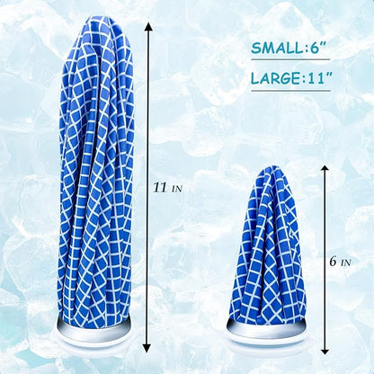 Ice Bags for Injuries, Classic No-Leak Elastic Breathable Ice Pack, Cold and Heat Treatment Ice Bag, Can Relieve Headaches, Migraines, Sports Injuries Swelling Pain, 2 Sizes (6''/11'') (3 Sets)