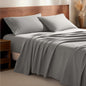 Bare Home Flannel Sheet Set 100% Cotton, Velvety Soft Heavyweight - Double Brushed Flannel - Deep Pocket (Split King, Light Grey)