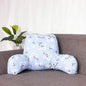 Bohemian Printed Reading Pillow with Support Arms Soft Bed Rest Pillows Back Support Cushion for Kids Reading Watching TV Sitting Up in Bed (20"×15"×8",Blue Floral)