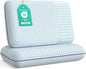 Memory Foam Pillows for Side, Back and Stomach Sleepers, Set of 2, Bed Pillow with Washable Cover and Breathable Mesh, Bed Pillow for Sleeping (Blue，Standard Size)