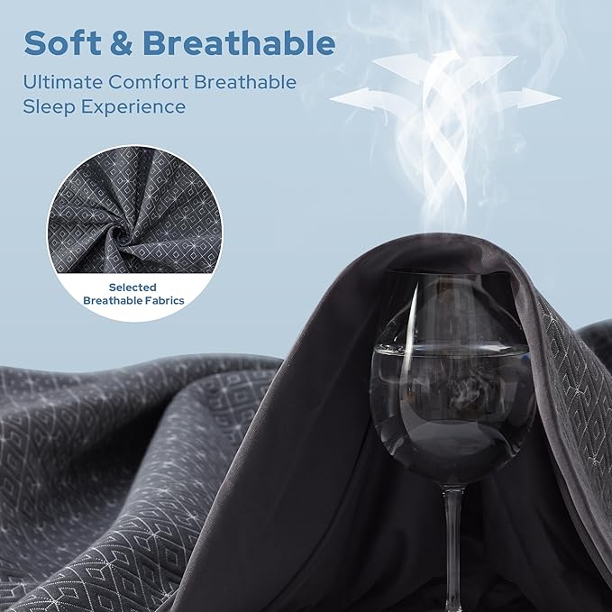 BEDLORE Twin Mattress Protector, Waterproof Noiseless Mattress Cover with Stretchable Pockets for 6-15 inches Mattress, Soft Breathable Mattress Pad Machine Washable (Dark Gray)