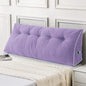Sasttie Headboard Pillow Full, Wedge Pillow Headboard for Sitting Up in Bed, Back-Rest Support Triangular Cushion for Reading - Features Removable Washable Cover, Purple