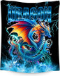 Blanket for Boys Dragon Blankets Gifts for Dragon Lovers, 60"x80" Warm Cozy Flannel Throw for Bed Living Room