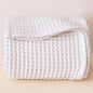 100% Turkish Cotton Waffle Blanket King Size White - Premium Quality, Light and Airy Waffle Weave All-Season Quilt - Lux Decorative Bedspread (White, King Size 95" x 110" Inch)