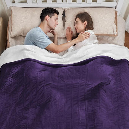 Heated Blanket Electric Blanket Full Size 84"x72" Fast Heating Electric Blanket with 12 Hours Auto-Off and 6 Heating Settings Overheat Protection Cozy Soft Flannel Heated Throw Blanket ETL-Certified
