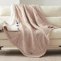 Westinghouse Heated Throw Blanket, Cozy Soft Flannel to Sherpa Electric Throw with 6 Heating Levels & 2-10 Hours Auto Shut Off, Fast Heating & ETL Certification, Machine Washable, 50x60 Inch, Beige