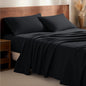 Bare Home California King Flannel Sheet Set 100% Cotton, Velvety Soft Heavyweight - Double Brushed Flannel - Deep Pocket (Cal King, Black)