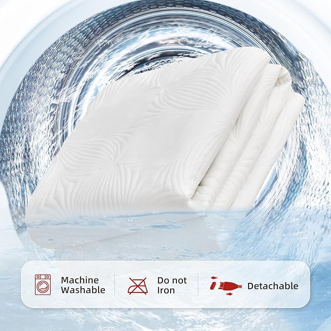 Bwarm Heated Mattress Pad ETL Certified Flower Bed Warmer with 9 Heat Settings, 1-12 Hours Auto Off Deep Pocket, Machine Washable, White (Twin)