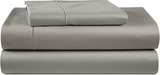 LANE LINEN 100% Egyptian Cotton Twin XL Sheets, Soft & Comfy No Pill Fade Resistant Oeko-Tex Certified sustainably Produced Cotton Sheets Twin XL, 15" Extra deep Pokcet Bed Sheets - Charcoal