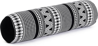 Leewadee Small Yoga Bolster – Shape-Retaining Cervical Neck Roll, Tube Pillow for Comfortable Reading, Kapok Filling, 22 x 6 x 6 inches