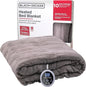 BLACK+DECKER Heated Blanket Electric Full, Micro Plush Electric Blanket, Heating Blanket with 10 Heating Levels, 10H Timer, Auto Shutoff, Fast Heating (84x90 inches, Grey)