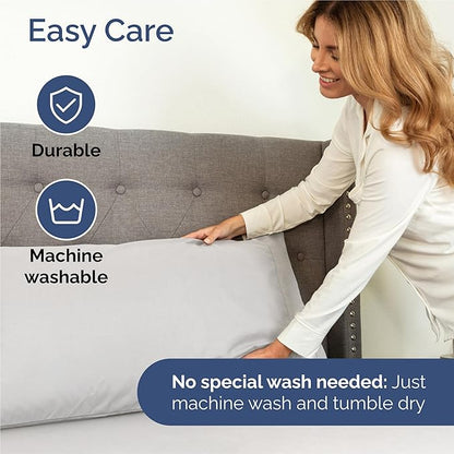 Twin 4 Piece Sheet Set - Comfy Breathable & Cooling - Ultra-Soft Hotel Luxury Bedding Set w/ 8-16 Inch Deep Pockets - 1 Flat & 1 Fitted Sheet & 2 Pillowcases - Wrinkle Free & Easy Care - French Grey