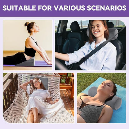ROYALAY Travel Wedge Pillow for Sleeping, Adjustable Portable Wedge Pillow for Travel, Leg Elevation Body Positioner for Chair, Bed, Travel, Camping