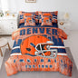 Erosebridal Football Bedding Set Full Size Boys Girls Bed in A Bag,Gridiron Gifts for Sports Fans Women Men Seasonal Color City Comforter Sets with Sheets Rugby Sports Bed Set