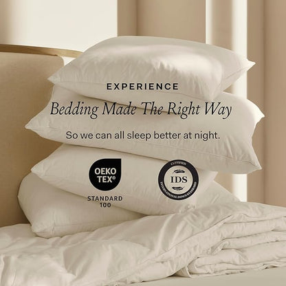 BOLL & BRANCH Down Chamber Pillow - Firm, King - Naturally Cooling Shell - Premium Comfort, Superior Support - Cruelty-Free IDS Certified Down