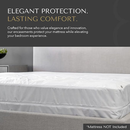 23 Threads K161 Series Soft Waterproof Noiseless Mattress-Protector Cover, Breathable, Fitted, Washable, with Ctrl+Z Technology, Mattress Not Included, 13 Inch Deep, King