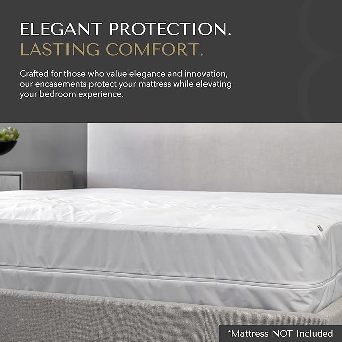 23 Threads K161 Series Soft Waterproof Noiseless Mattress-Protector Cover, Breathable, Fitted, Washable, with Ctrl+Z Technology, Mattress Not Included, 16 Inch Deep, FullXL