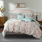 Paisley Queen Duvet Cover 100% Soft Cotton 3 Pieces Queen Exotic Bohemian Bedding Set Luxury Boho Vintage Chic Pattern Printed Queen Reversible Striped Queen Duvet Cover with Zipper Closure