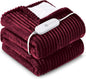 HYLEORY Heated Blanket Electric Twin, Soft Flannel Sherpa Heater 5 Heat Settings and 10 Hours Auto Shut-Off Heating Blanket ETL Certification Over-Heat Protection Machine Washable,Red