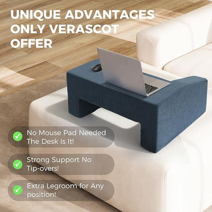 Reading Pillow for Gaming Soft Lap Desk Pillow for Laptop with Cup Holder Pocket Bed Desk for Reading Working Playing Steam Deck Switch or Sitting in Bed Floor Sofa (Dark Grey)