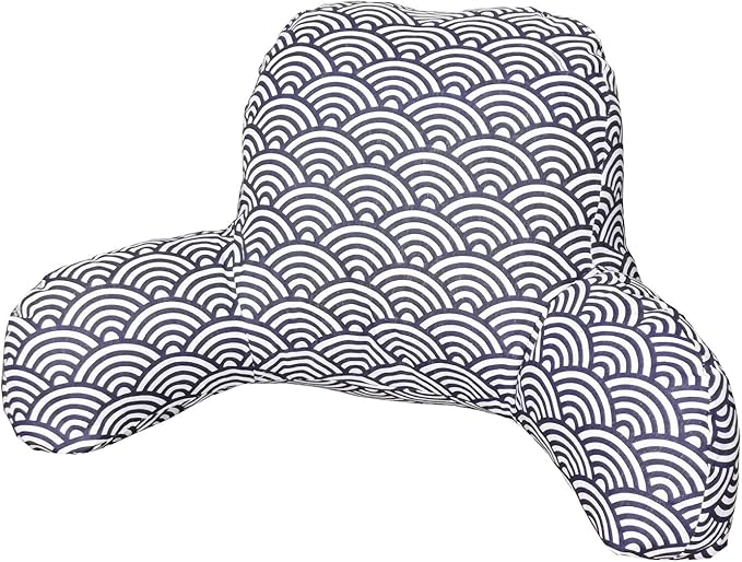 Bohemian Printed Reading Pillow with Support Arms Soft Bed Rest Pillows Back Support Cushion for Kids Reading Watching TV Sitting Up in Bed (20"×15"×8",Cloud)