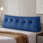 Large Headboard Pillow Headboard Wedge Pillow Bed Rest Reading Pillow Bolster Triangular Pillow for Sitting in Bed-Backrest Positioning Support Long Pillow for Daybed (Queen: 59x8x20 Inches,Blue)
