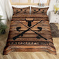 Hunting Themed Duvet Cover Set King Size,Deer Antler Animal Comforter Cover with 2 Pillowcases Bedspread,Brown Retro Farmhouse Board Microfiber Quilt Cover for Adult Women,3pcs