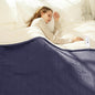 Heated Blanket Twin Size 62" x 84" - Soft Cozy Flannel Sherpa Electric Blanket Twin with 5 Heating Levels & 10 Hours Auto Off, Machine Washable and Ideal Gift for Grandma (Purple)