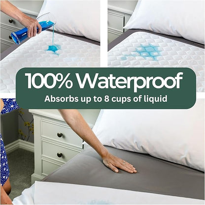 Hygge Sheets®️ Organic Washable Incontinence Bed Pads for Adults & Kids No Tucks - 52"x34" - 100% Waterproof Reusable Mattress Protector Underpads - Rayon derived from Bamboo
