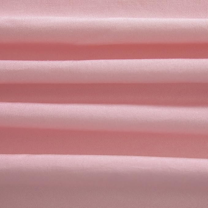 Pink Duvet Cover King, 100% Washed Microfiber 3-Piece Solid Color Casual Bedding Set for Men and Women, with Zipper Closure, Luxury Soft Relaxed Feel Natural Wrinkled Comfy