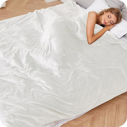 Electric Heated Blanket King Size 90×100, Comfortable & Luxurious Flannel, 4 Heating Levels & 10 H Auto Shut Off, Purple