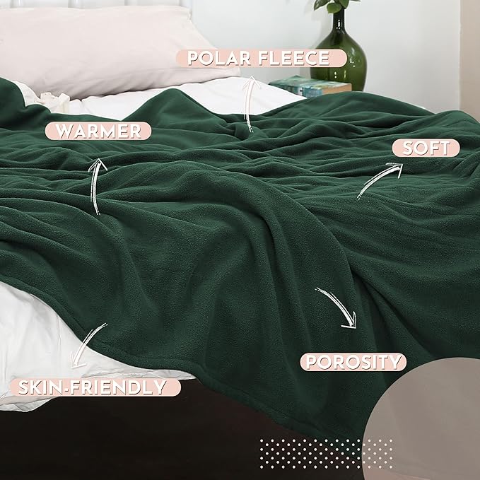 Electric Heated Blanket 72"x84" Full Size Microplush Cover Blanket, 4 Heat Settings & 10 Hours Auto Off, Cozy & Breathable, Warm All Night, Grass Green