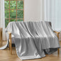 CHUFFED Cotton Waffle Blanket King Size - Plush Milk Velvet & Reversible Waffle Weave,Anti-Static 500Gsm Design，Thick Cozy Soft Winter Blanket for Bed, Couch, Sofa - Grey, 104x90 Inches
